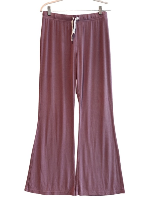Splits59 Pants - Splits59 Mauve Straight Leg Lounge Pants